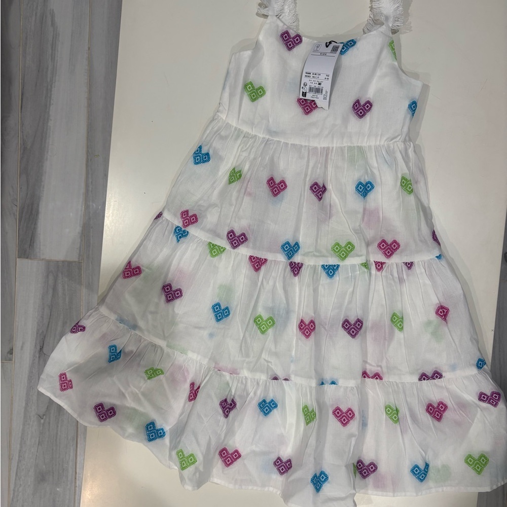 Colorful Patterned Kids Casual Dress